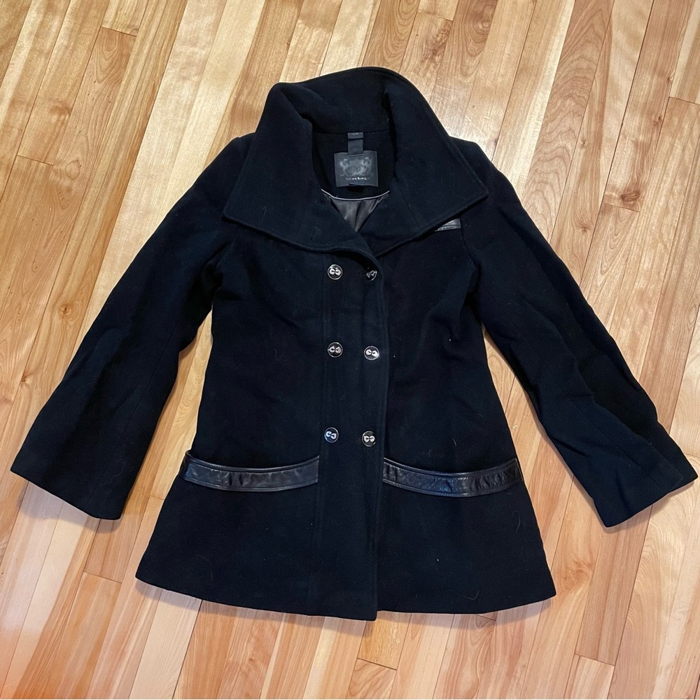 Mackage Black Pea Coat